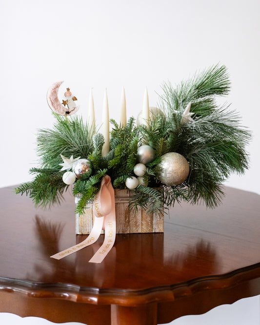 Aranjament Crăciun alb