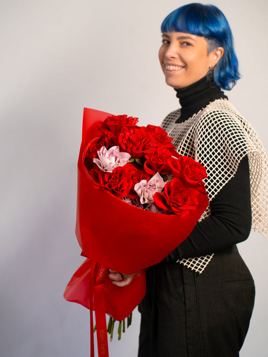 Buchet Valentines "Doar la tine mă gândesc"