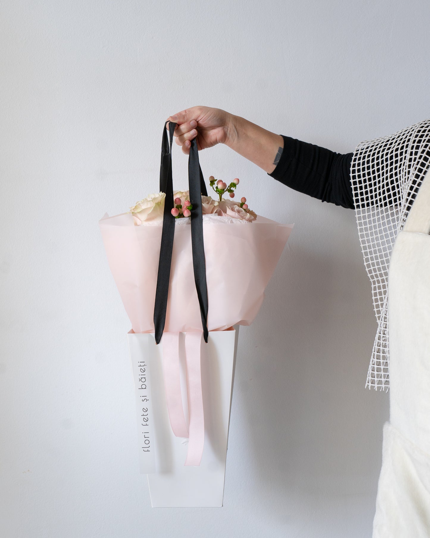 Buchet "La film" cu 13 Trandafiri roz