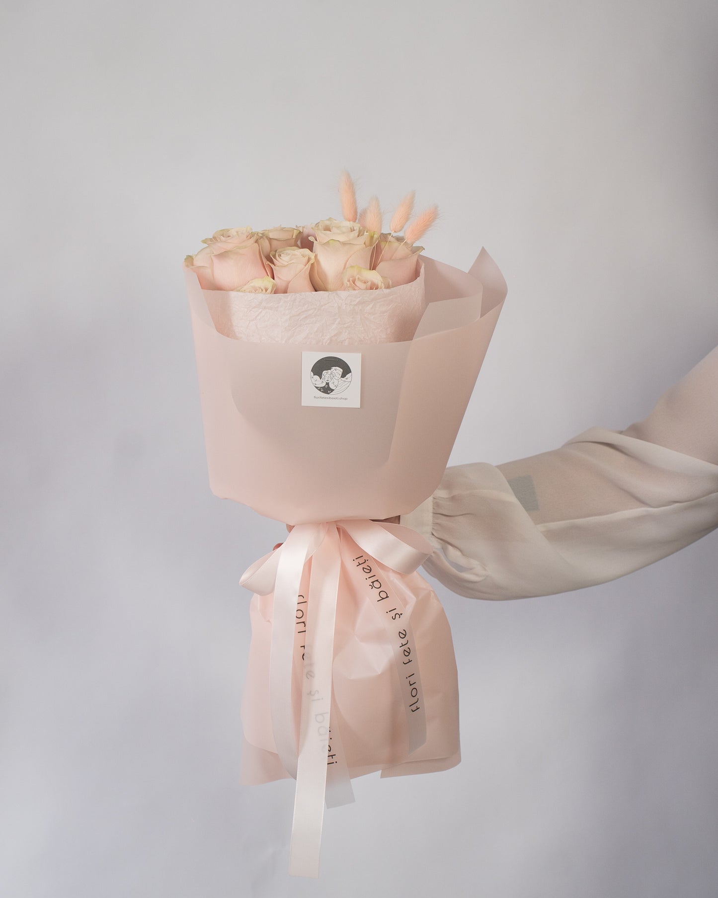 Buchet "La suc" cu 9 Trandafiri roz