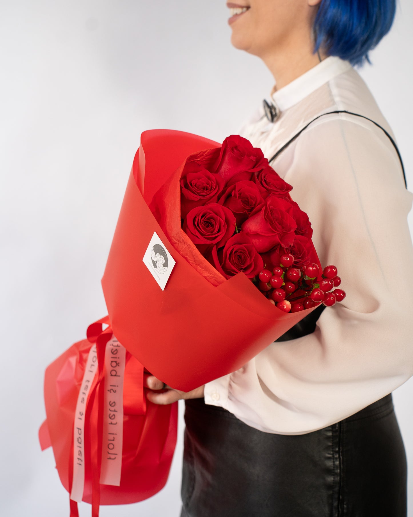 Buchet "La suc" cu 9 Trandafiri roșii