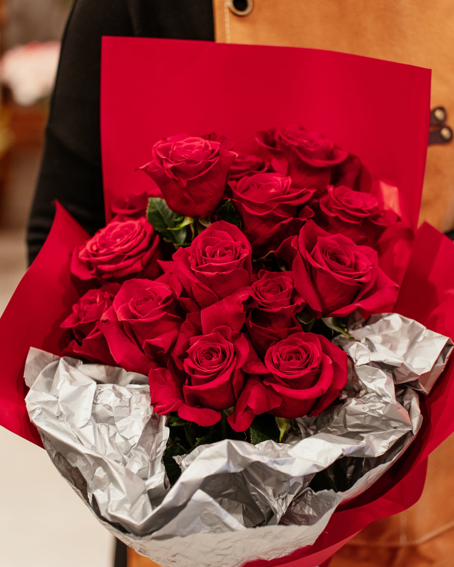 Buchet Trandafiri roșii "Cină romantică"