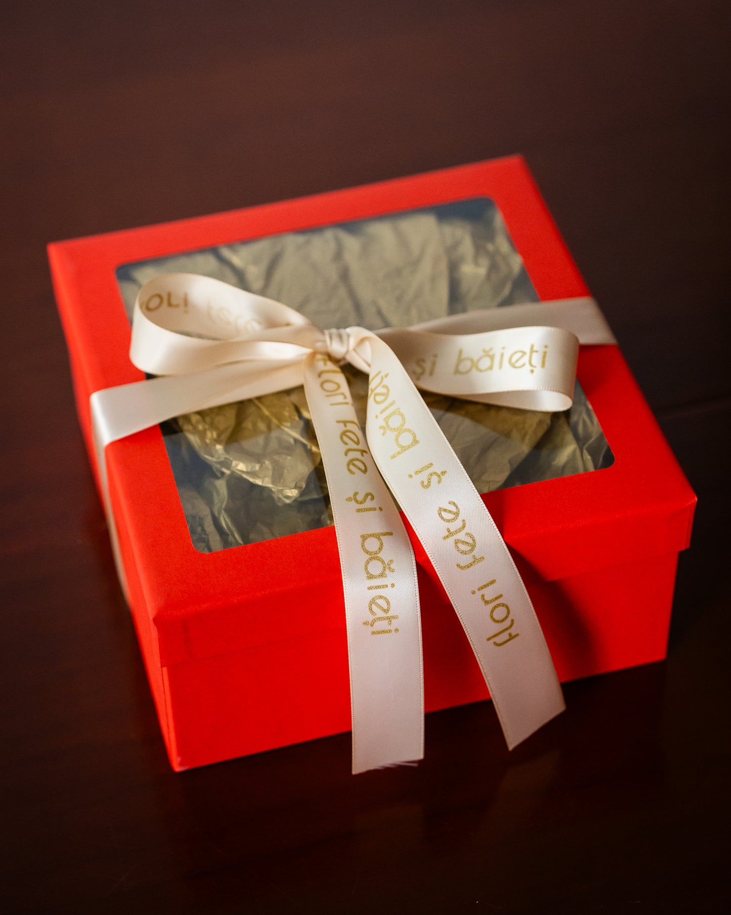 Coroniță de Crăciun DIY - cutie diferite culori