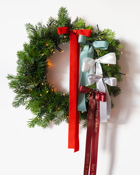 Coroniță Crăciun cu fundițe