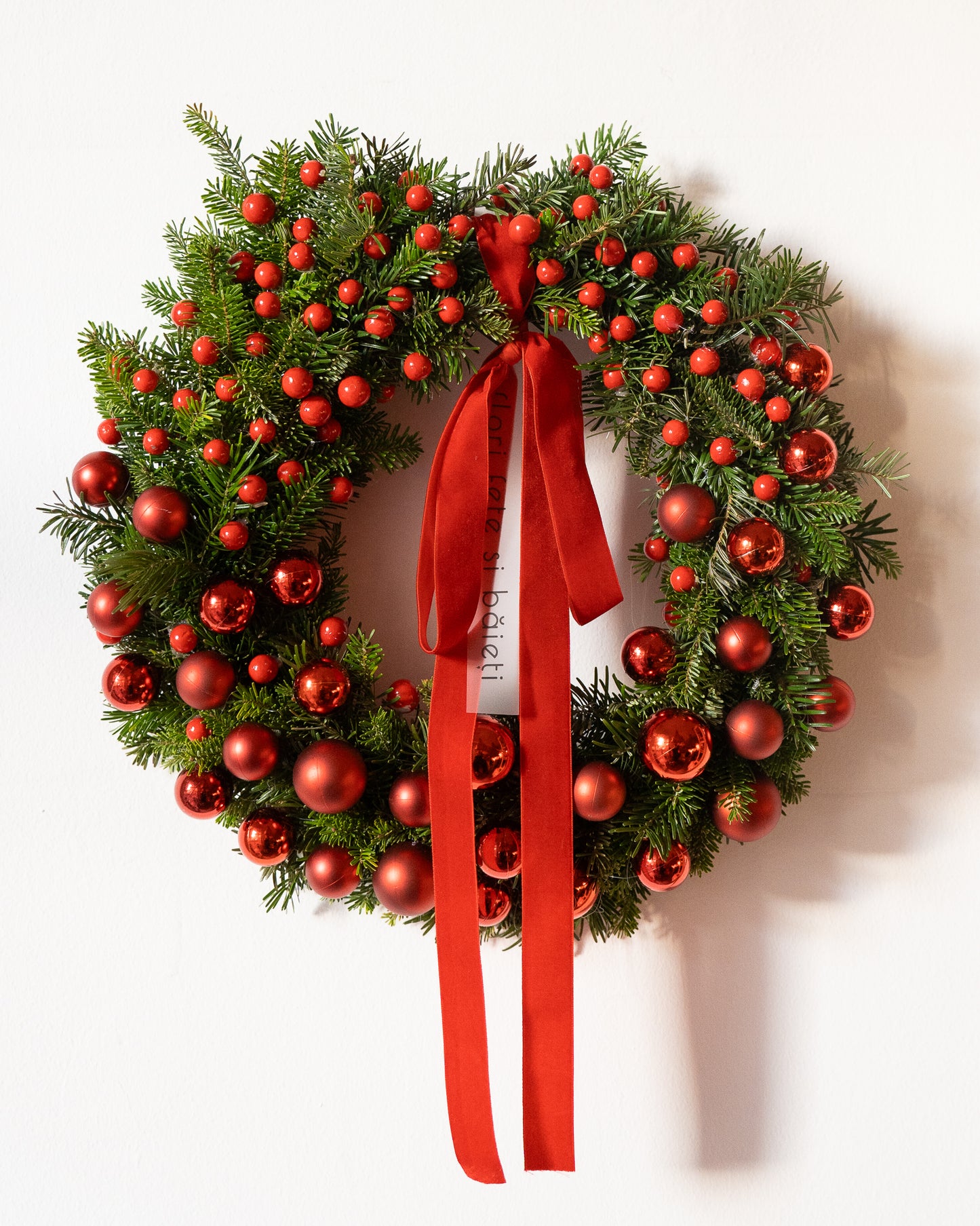 Coroniță Crăciun roșie